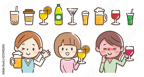 飲物　女子会　セット
