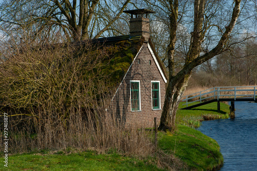 National Park Weerribben Overijssel Netherlands. Moor and peatfields