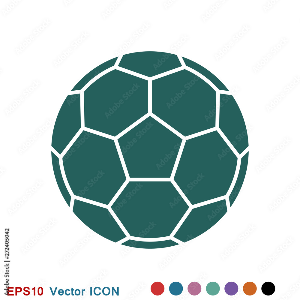 Sport ball icon. Flat vector illustration isolated on background Sport ball icon. Flat vector illustration isolated on background