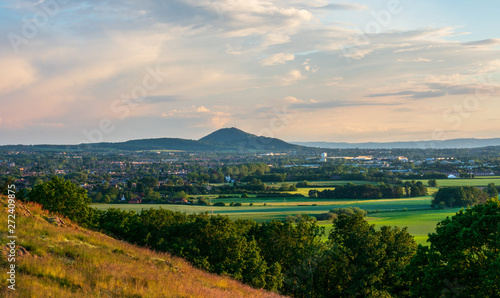 Shropshire landscape, The Wrekin from Lilleshall hill.