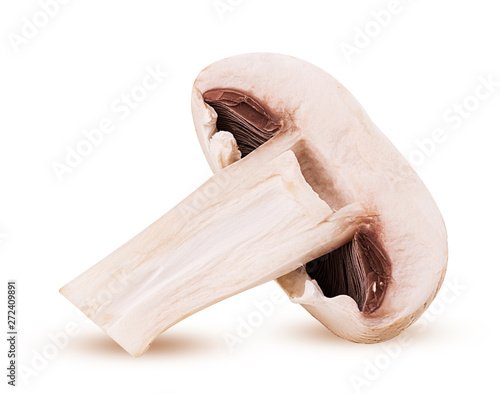 Mushroom champignon cut in half