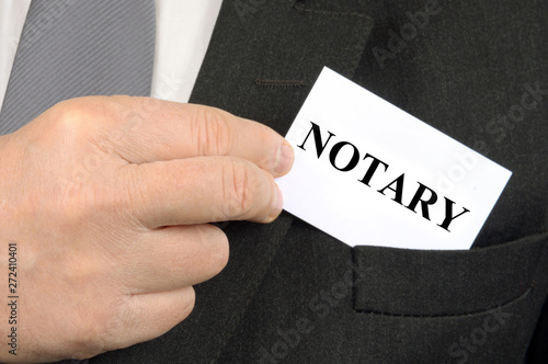 Notary business card