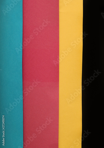 CMYK colors palette papers