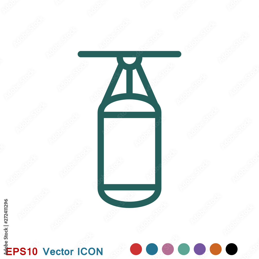 Boxing icon, equipment and sport vector graphics, symbol on a background Boxing icon, equipment and sport vector graphics, symbol on a background