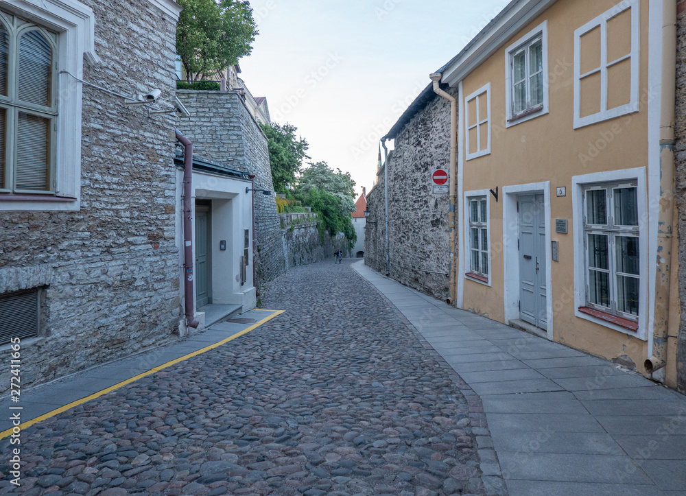 street in old town estonia tallinn