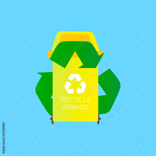 Icon of a recycling container.