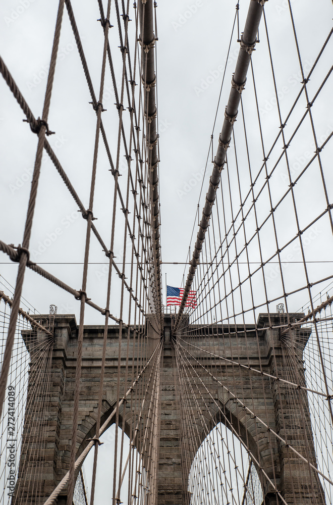 Fototapeta premium Nowy Jork Brooklyn Bridge Manhattan