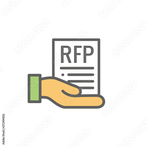 RFP Icon - request for proposal concept or idea