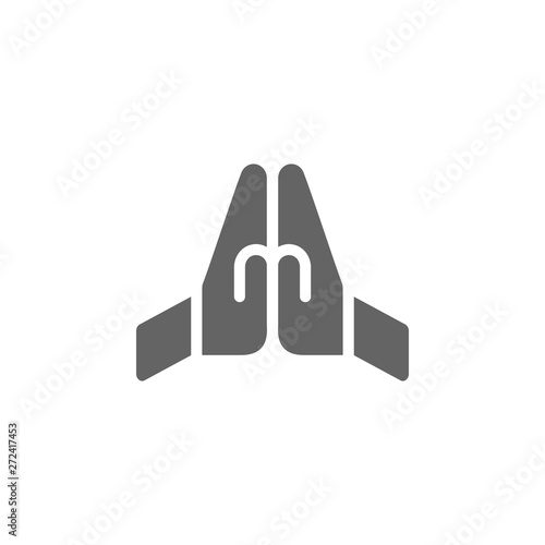 Praying icon. Element of World religiosity icon. Premium quality graphic design icon. Signs and symbols collection icon