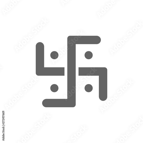 Jainism  icon. Element of World religiosity icon. Premium quality graphic design icon. Signs and symbols collection icon