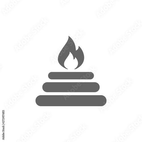 Fire icon. Element of World religiosity icon. Premium quality graphic design icon. Signs and symbols collection icon