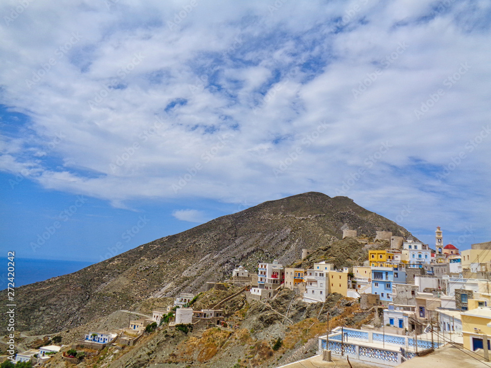 small village in the mountain of greece