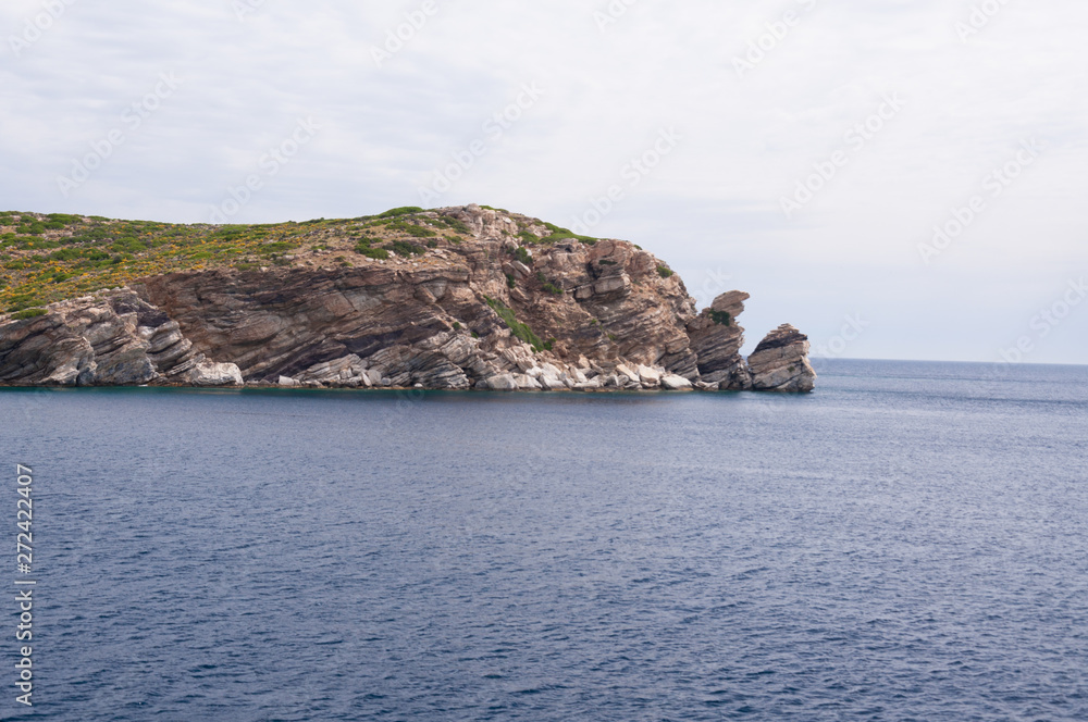 The greek island in the Mediterranean Sea. The greek island in the Mediterranean Sea.
