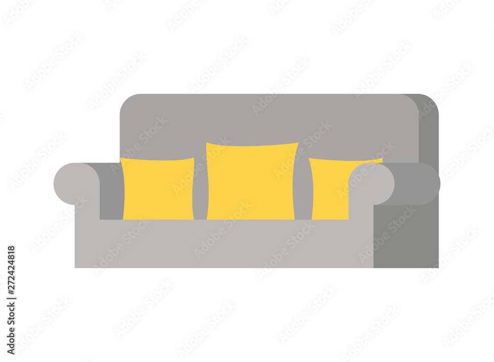 comfortable sofa in living room with white background comfortable sofa in living room with white background