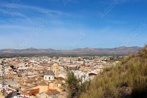 Obraz na plátně Cox en la Vega Baja del Segura - Castillo, paisaje,  montaña, sierra e Iglesia d