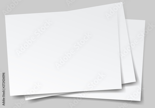 Set of square note papers. Set of square and rectangular note papers. Vertical and horizontal template design.
