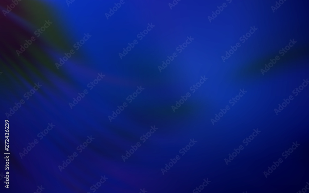 Fototapeta premium Dark BLUE vector colorful blur background.