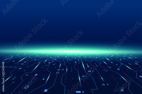 Wallpaper Mural vector futuristic circuit board , Electronic motherboard , Communication and engineering concept , Hi-tech digital technology concept  Torontodigital.ca