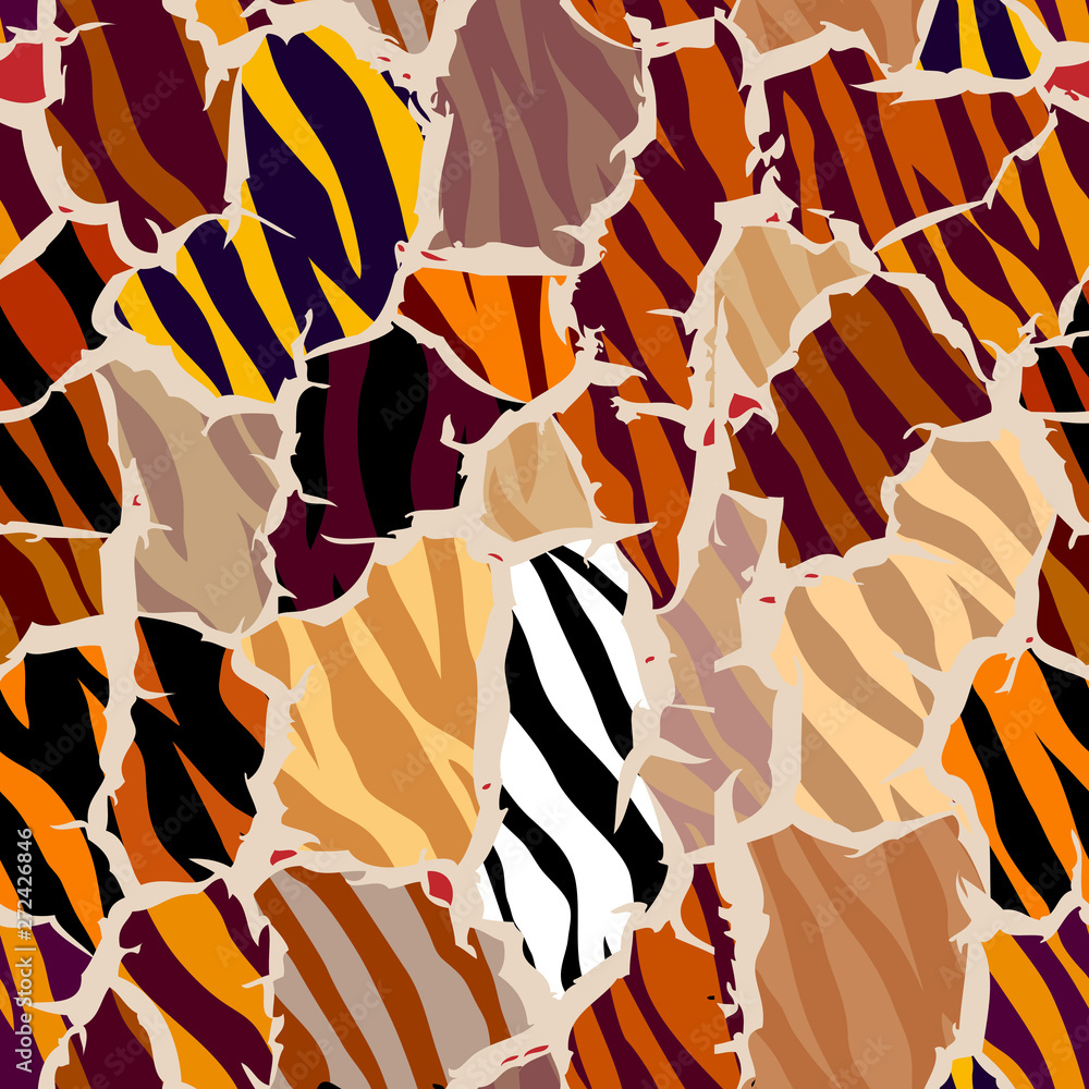 Obraz premium Seamless background pattern. Etnnic tribal pattern. Vector image