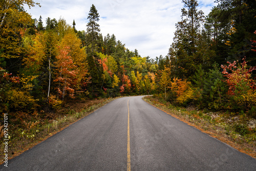 Empty road in Quebec. © Nicolas