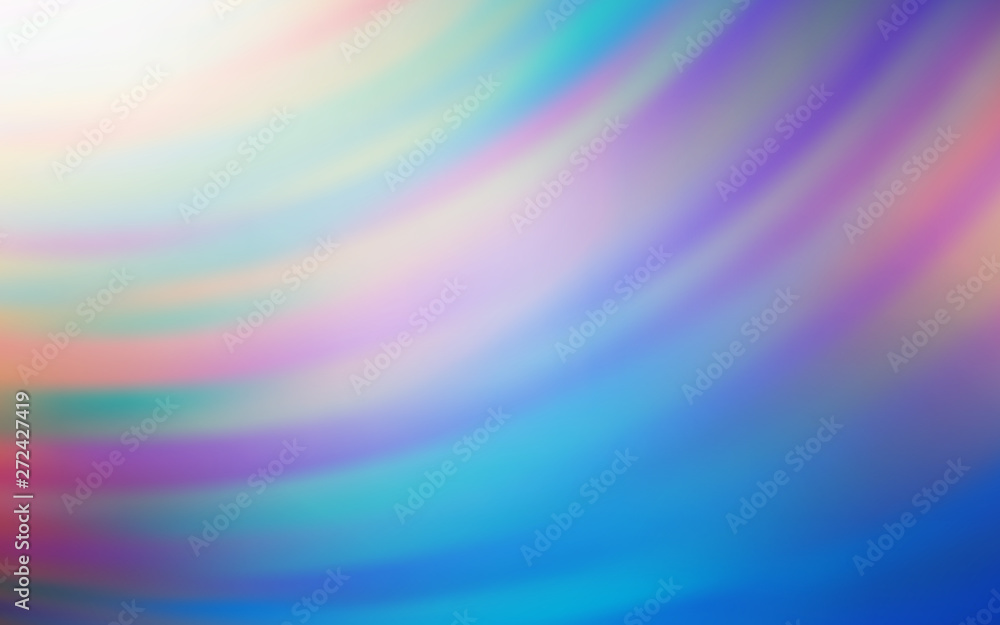 Light Blue, Yellow vector background with curved lines.