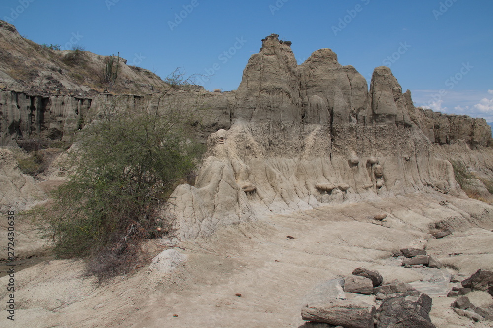 Fototapeta premium Landscape in the Tatacoa desert part Los Hoyos in Colombia