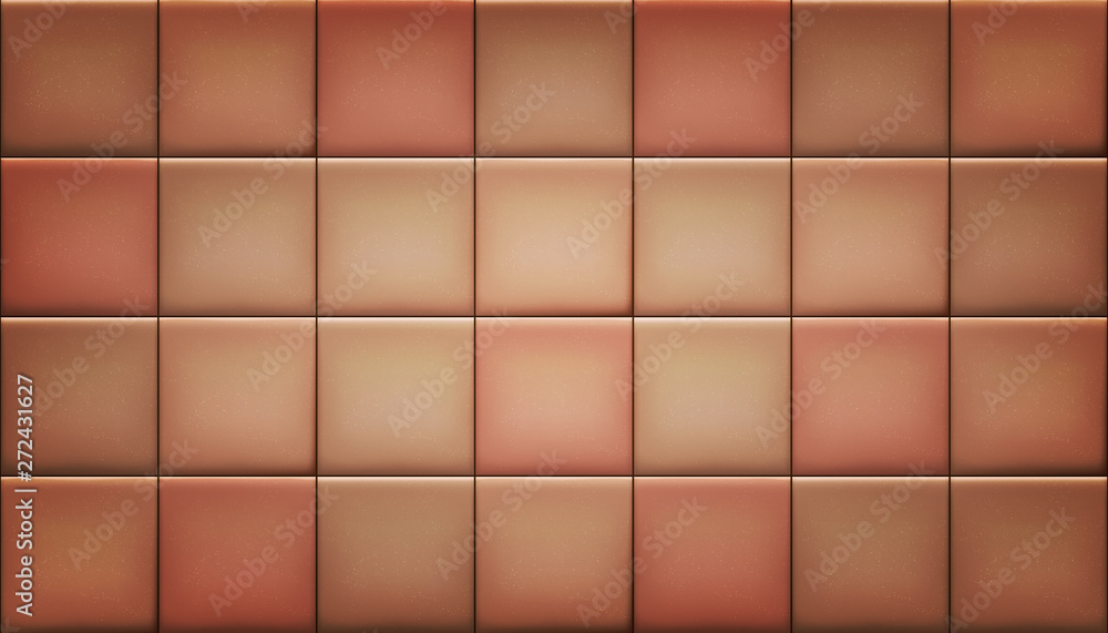 Vector illustration of horizontal square red sand ceramic tiles. Vector illustration of horizontal square red sand ceramic tiles.