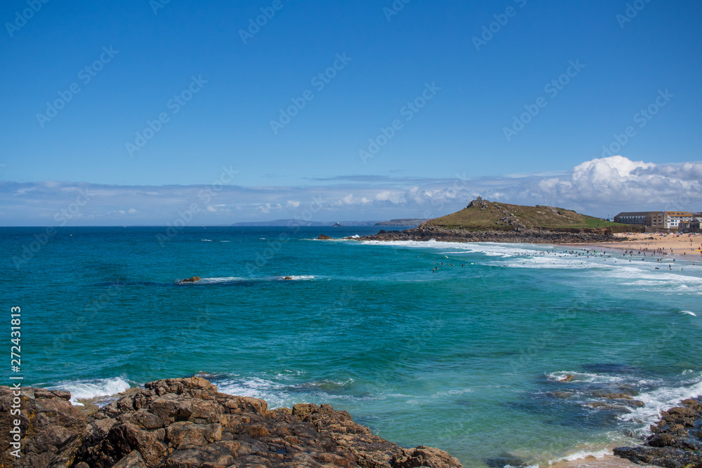 View Across Porthmear Beach, St Ives, Cornwall, 