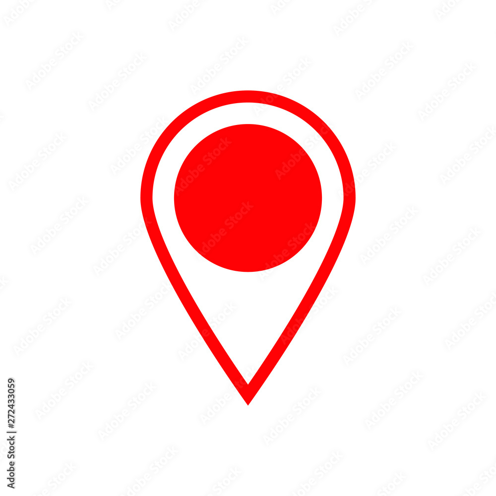Red maps pin. Location map icon. Location pin. Pin icon vector. Red maps pin. Location map icon. Location pin. Pin icon vector.