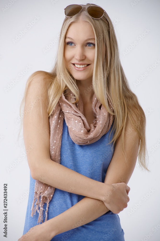 Summer portrait of beautiful nordic woman Summer portrait of beautiful nordic woman