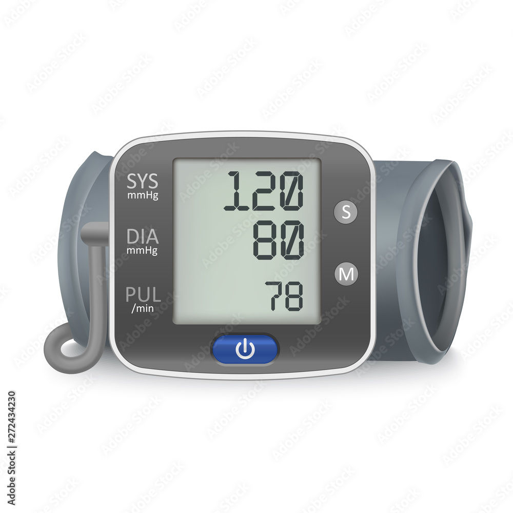 Realistic 3d Detailed Medical Electronic Tonometer. Vector Realistic 3d Detailed Medical Electronic Tonometer. Vector