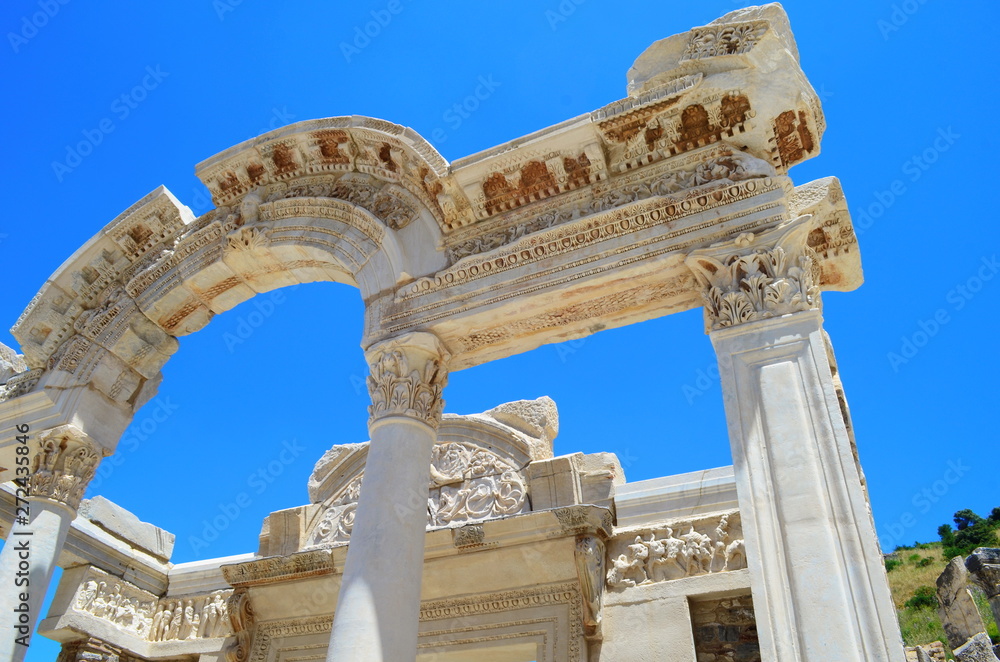 the ruins of the ancient town Ephesus in Turkey the ruins of the ancient town Ephesus in Turkey