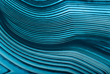 Papier peint photo Photographie macro Lignes d'agate cyan en macro  © Alexander Potapov