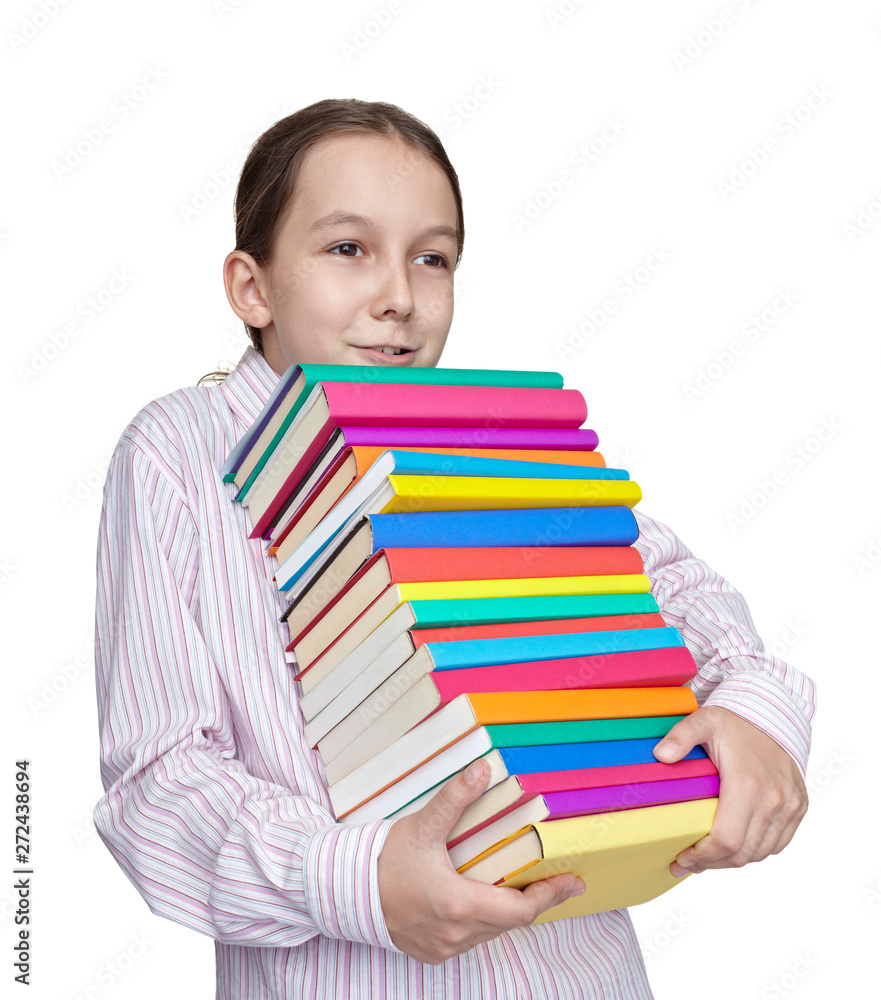 little girl holding book school education little girl holding book school education