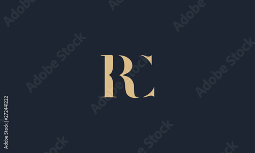 RC logo design template vector illustration