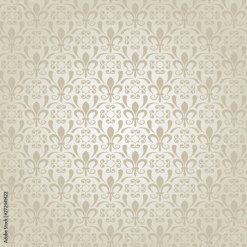 wallpaper, brown background, royal pattern, vector image