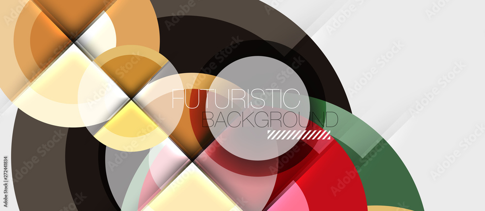 Geometric design abstract background - circles Geometric design abstract background - circles