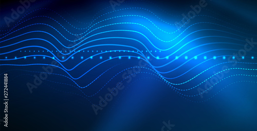 Neon wave background