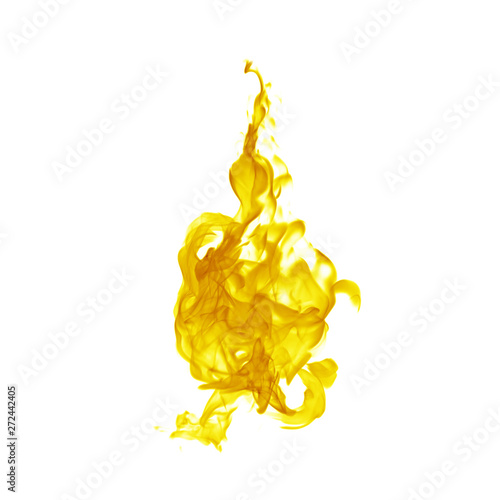 Fire flames collection isolated on white background