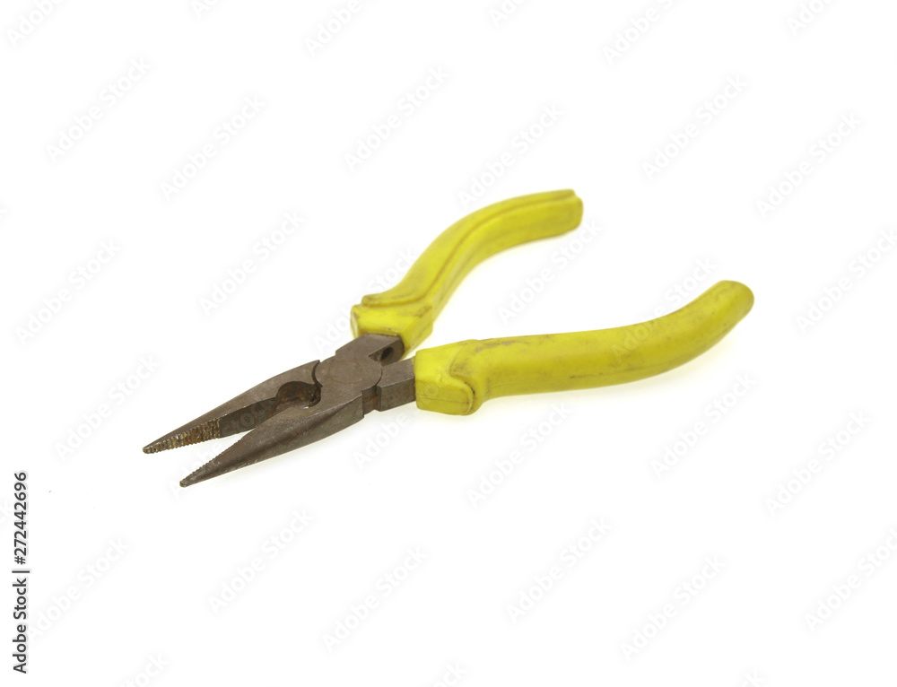 Pliers tool pliers on a white background. Pliers tool pliers on a white background.