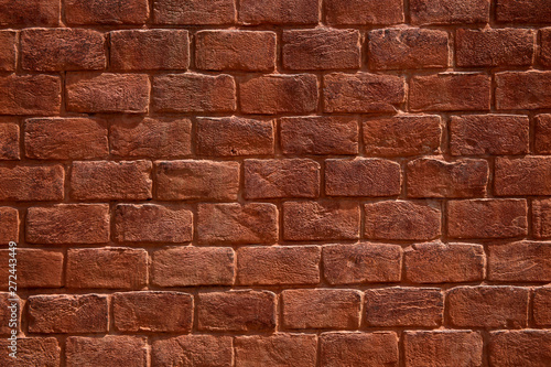 old red brick wall background or texture