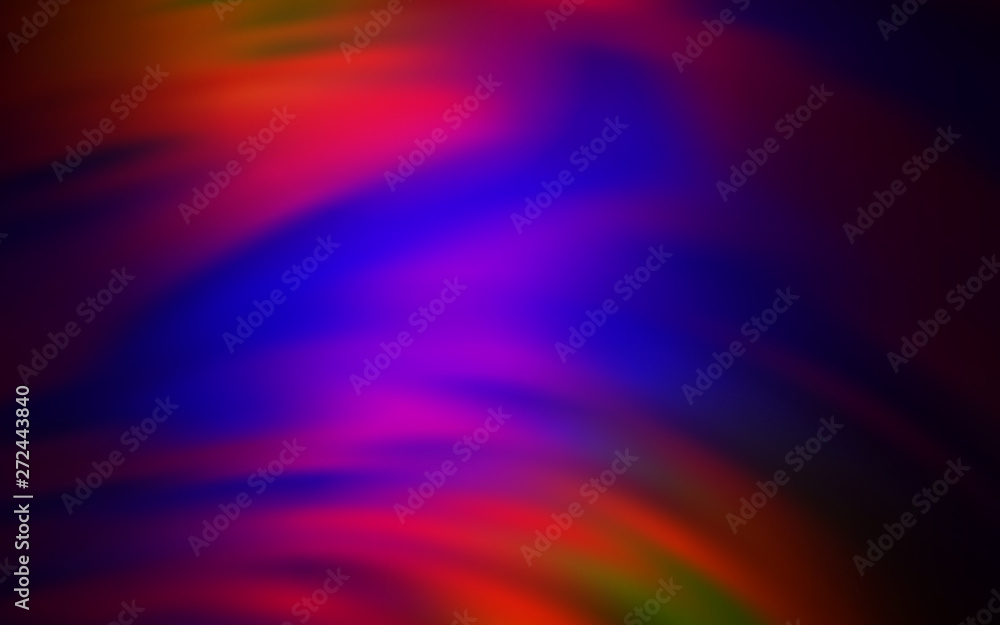 Obraz premium Dark Blue, Red vector abstract blurred background.