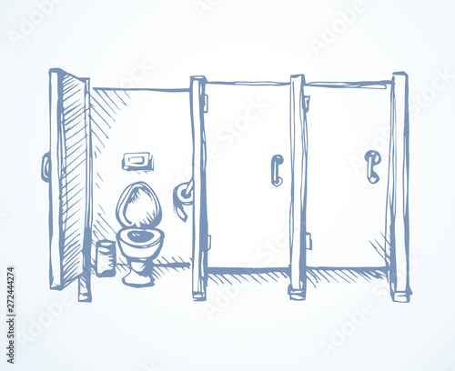 Toilet. Vector drawing