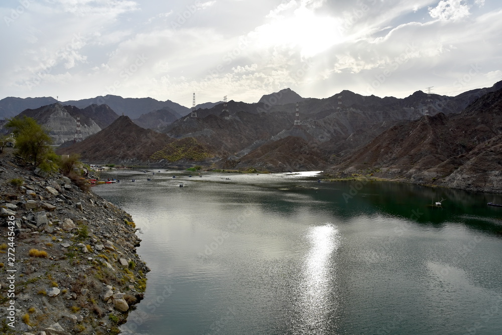 Al Rafisah Dam Area, Khorfakan, Sharjah Unites Arab Emirates, June 4, 2019, people visiting the Dam In the  Eid al Fitr public Holidays 