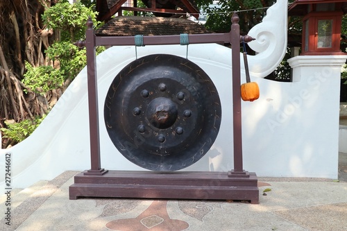 Old bell gong in temple