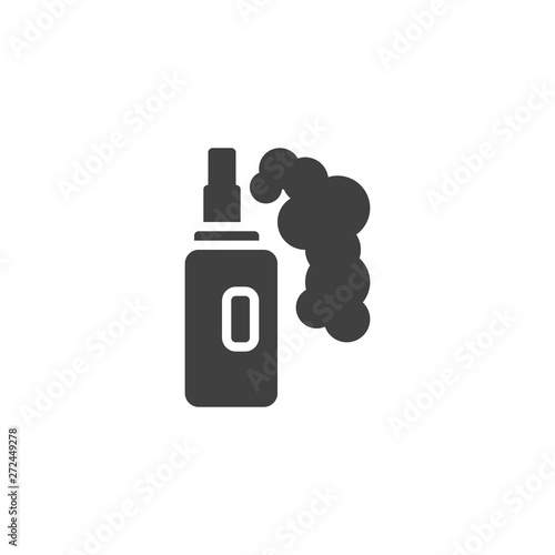 Vaporizer electric cigarette vector icon. filled flat sign for mobile concept and web design. Vapor mod - vape glyph icon. Symbol, logo illustration. Vector graphics