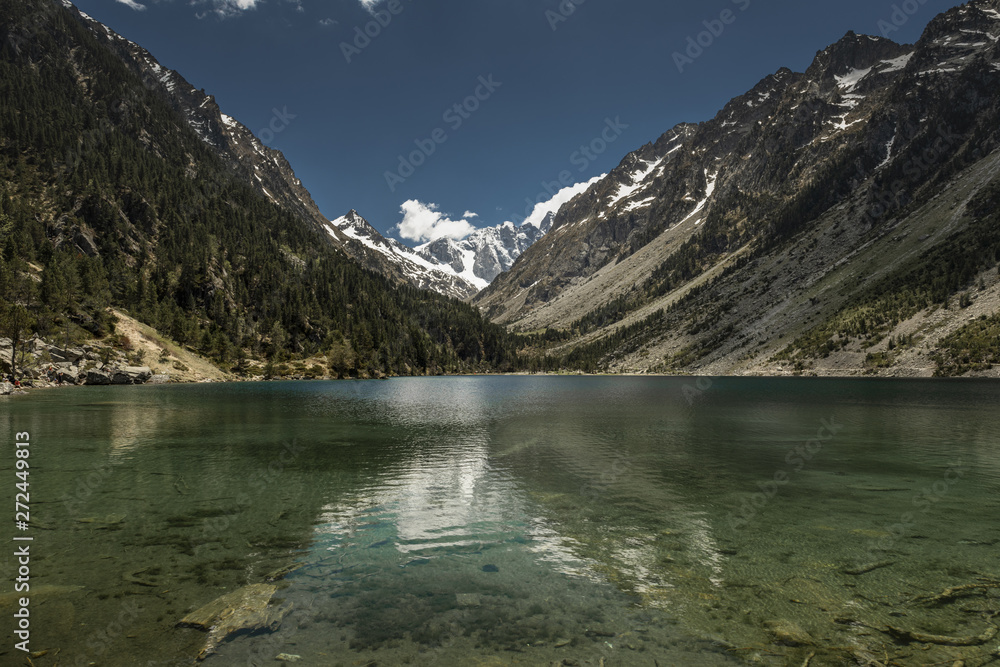Idyllic summer landscape in the French mountains Idyllic summer landscape in the French mountains
