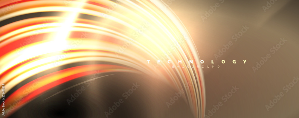 Fluid color swirls on black. Modern background with trendy design Fluid color swirls on black. Modern background with trendy design