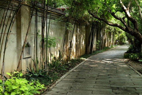 Stone walkway in the park