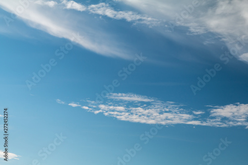 blue sky and white clouds background © wirote